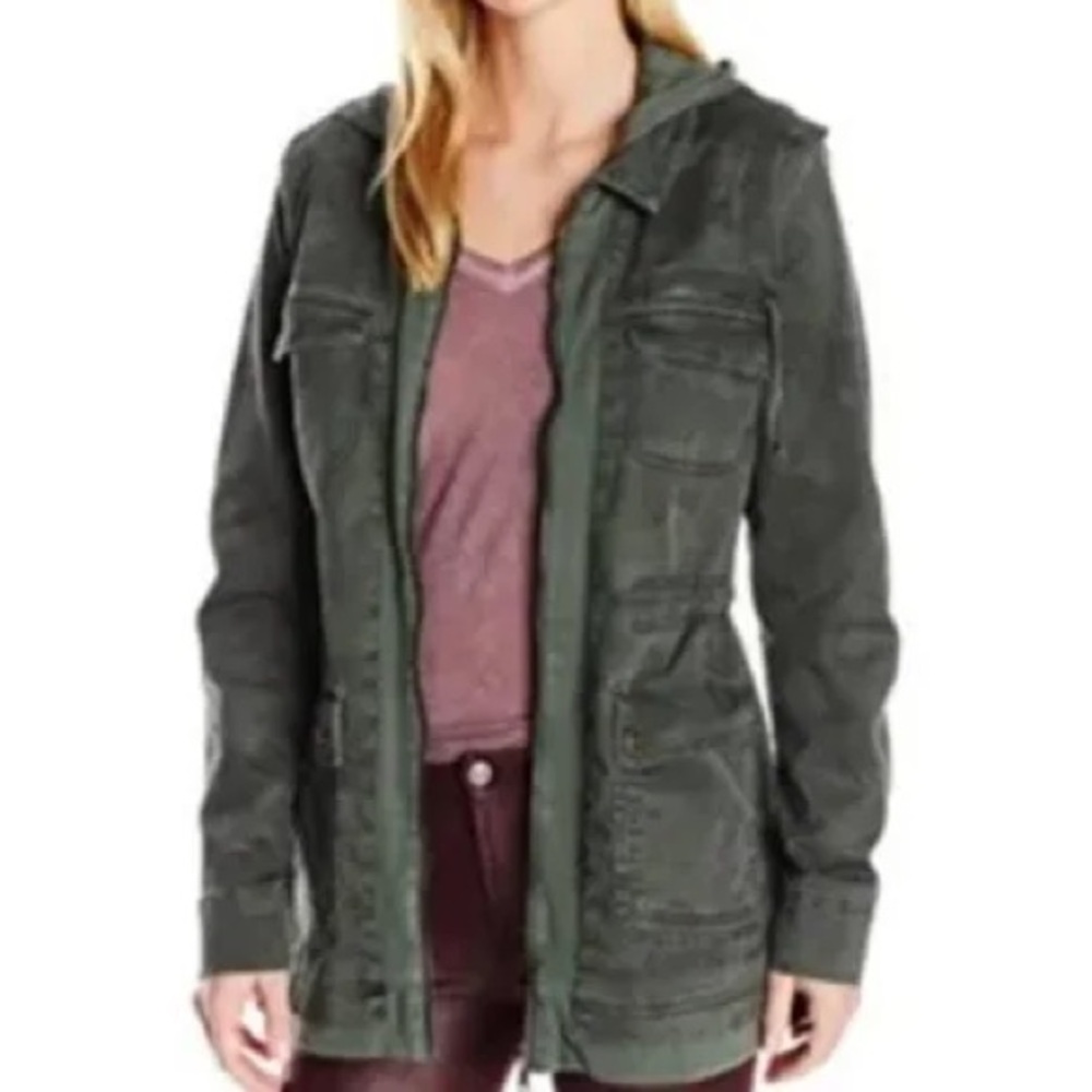 Anthropologie Marrakech Tallulah camo Cargo Utility Hoodie Jacket Small